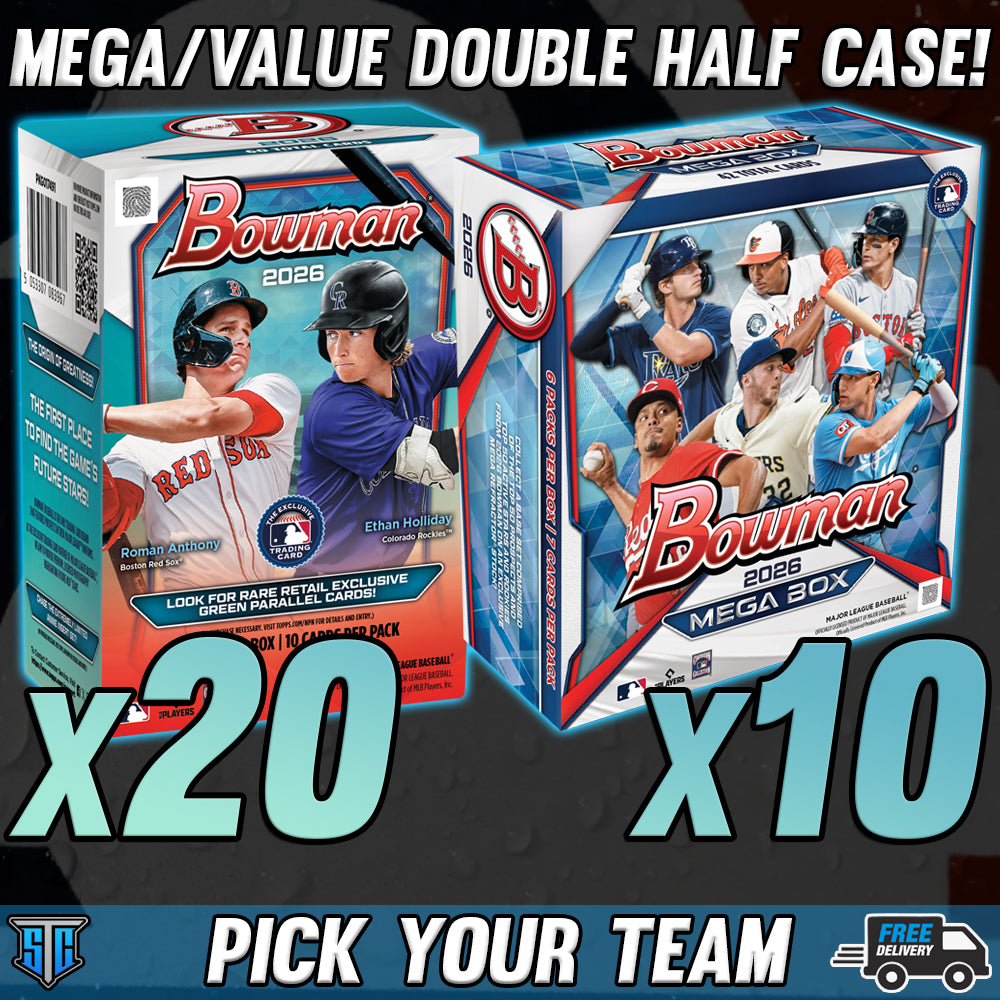 Break 1762 - MLB - 2026 Bowman Mega/Value Double Half Case! - PICK YOUR TEAM