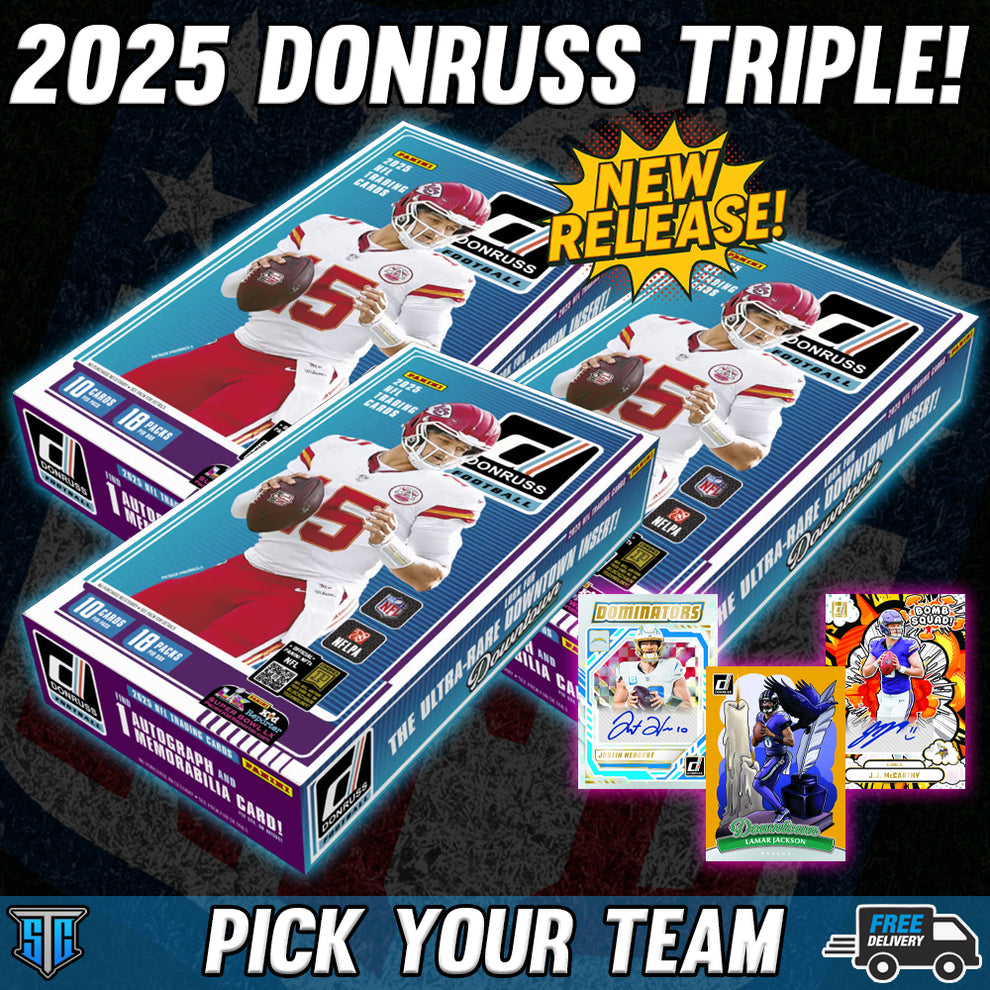 Break 988 NFL Donruss Hobby Triple PICK YOUR TEAM Stomp Trading Break 988 NFL Donruss Hobby Triple PICK YOUR TEAM Stomp Trading
