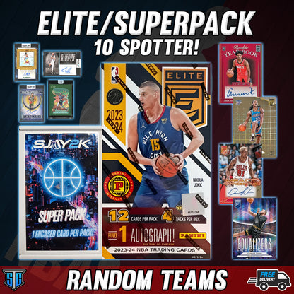 Break 112 - NBA - 10 Spotter Elite/SuperPack Combo - Only $59 a Spot!