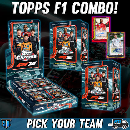 Break 1373 - F1 - 2025 Topps F1 Combo - PICK YOUR TEAM!