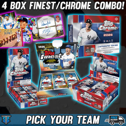 Break 1939 - MLB - 4 Box Finest/Chrome Combo! - PICK YOUR TEAM