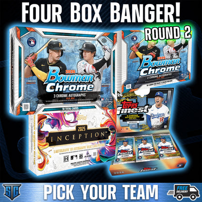 Break 2104 - MLB - Four Box Banger ROUND 2 - PICK YOUR TEAM