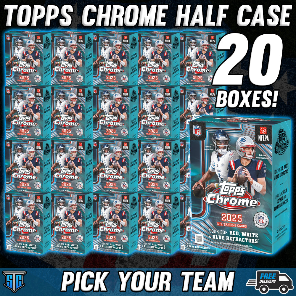 Break 1707 - NFL - Topps Chrome Half Case! - PICK YOUR TEAM