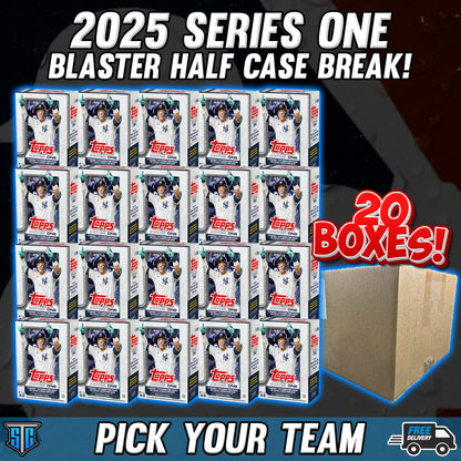 Break 255 - MLB - Series One 20 Box Blaster Half Case! - Pick Your Team