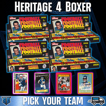 Break 2195 - NFL - 2026 Heritage 4 Boxer - PICK YOUR TEAM