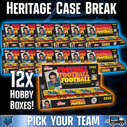 Break 2193 - NFL - 2026 Heritage Case Break - PICK YOUR TEAM