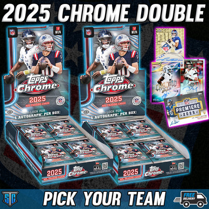 Break 1665 - NFL - Topps Chrome Double - PICK YOUR TEAM