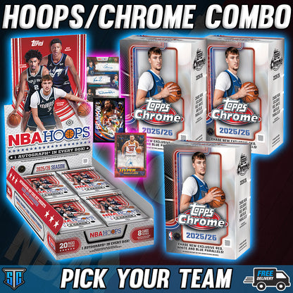 Break 1892 - NBA - Hoops/Chrome Combo - PICK YOUR TEAM