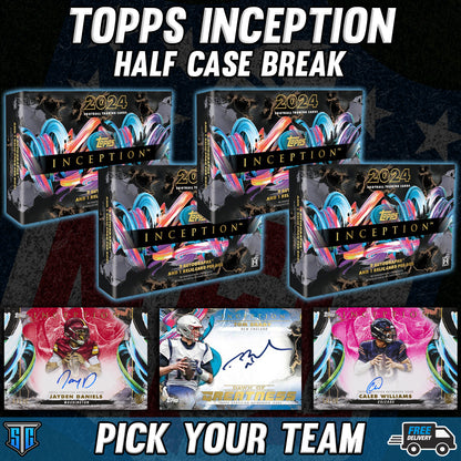 Break 438 - NFL - Topps Inception HALF CASE - Pick Your Team