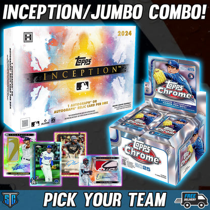 Break 848 - MLB - Chrome Jumbo/Inception Combo - PICK YOUR TEAM