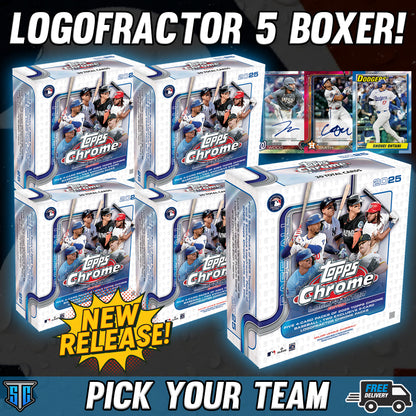 Break 943 - MLB - RELEASE DAY Topps Chrome Logofractor 5 Boxer! - PICK YOUR TEAM