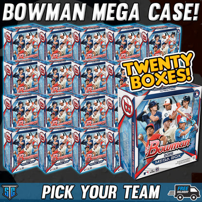 Break 2087 - MLB - 2026 Bowman Mega FULL CASE! - PICK YOUR TEAM