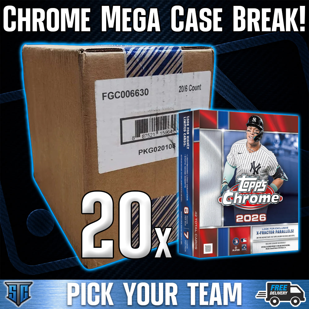 Break 2196- MLB - 2026 Topps Chrome Mega FULL CASE! - PICK YOUR TEAM