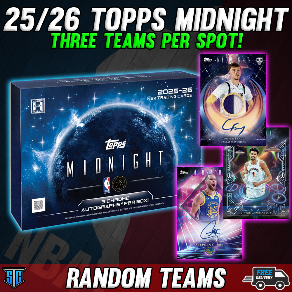 Break 1423 - NBA - 25/26 Topps Midnight - Three Teams Per Spot!