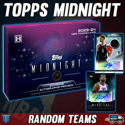 Break 344 - NBA - 23/24 Topps Midnight 10 Spotter - Three Teams Per Spot!