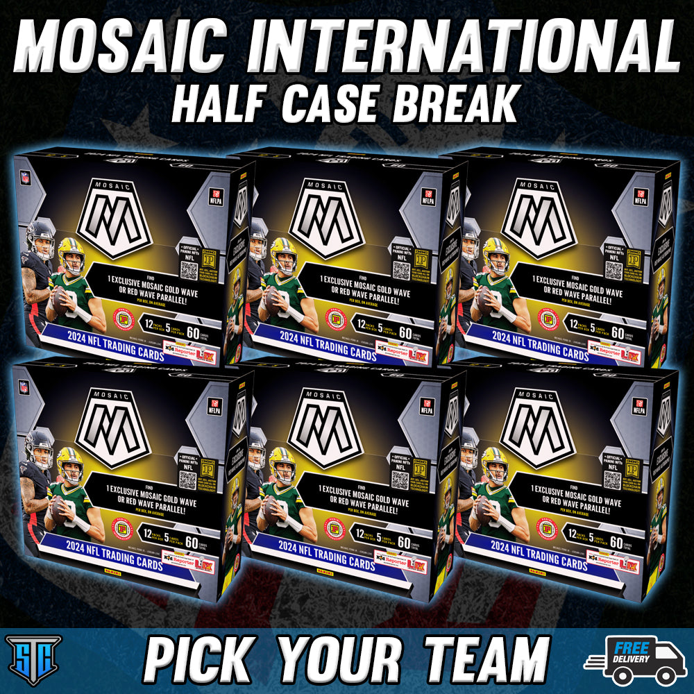 Break 119 - NFL - Mosaic Int. Hobby Half Case - Pick Your Team