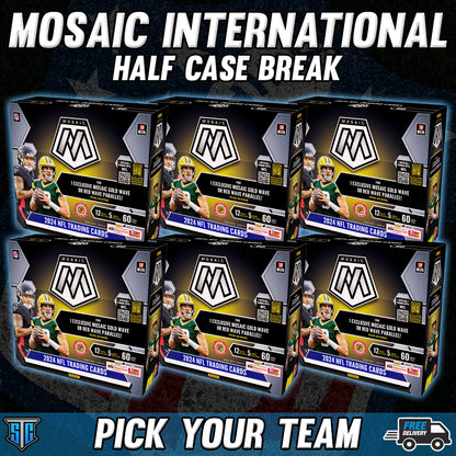 Break 119 - NFL - Mosaic Int. Hobby Half Case - Pick Your Team