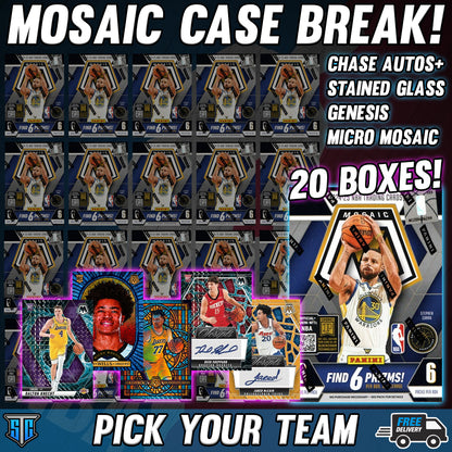 Break 847 - NBA - Mosaic CASE BREAK - PICK YOUR TEAM