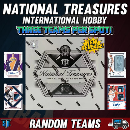 Break 958 - NBA - National Treasures Int. Hobby - THREE TEAMS PER SPOT!