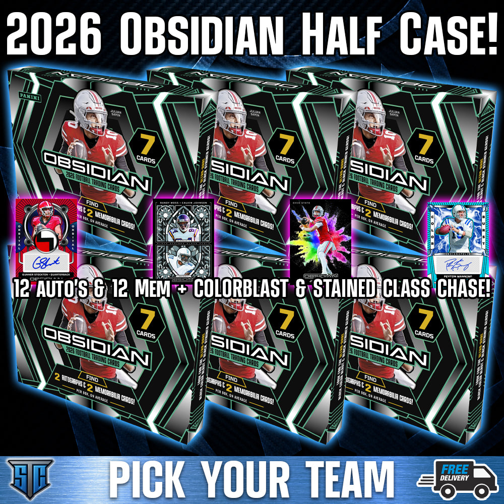 Break 2209 - NFL - Obsidian HALF CASE - PICK YOUR TEAM