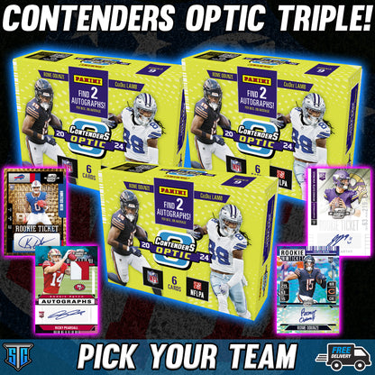 Break 723 - NFL - Contenders Optic Triple! - PICK YOUR TEAM