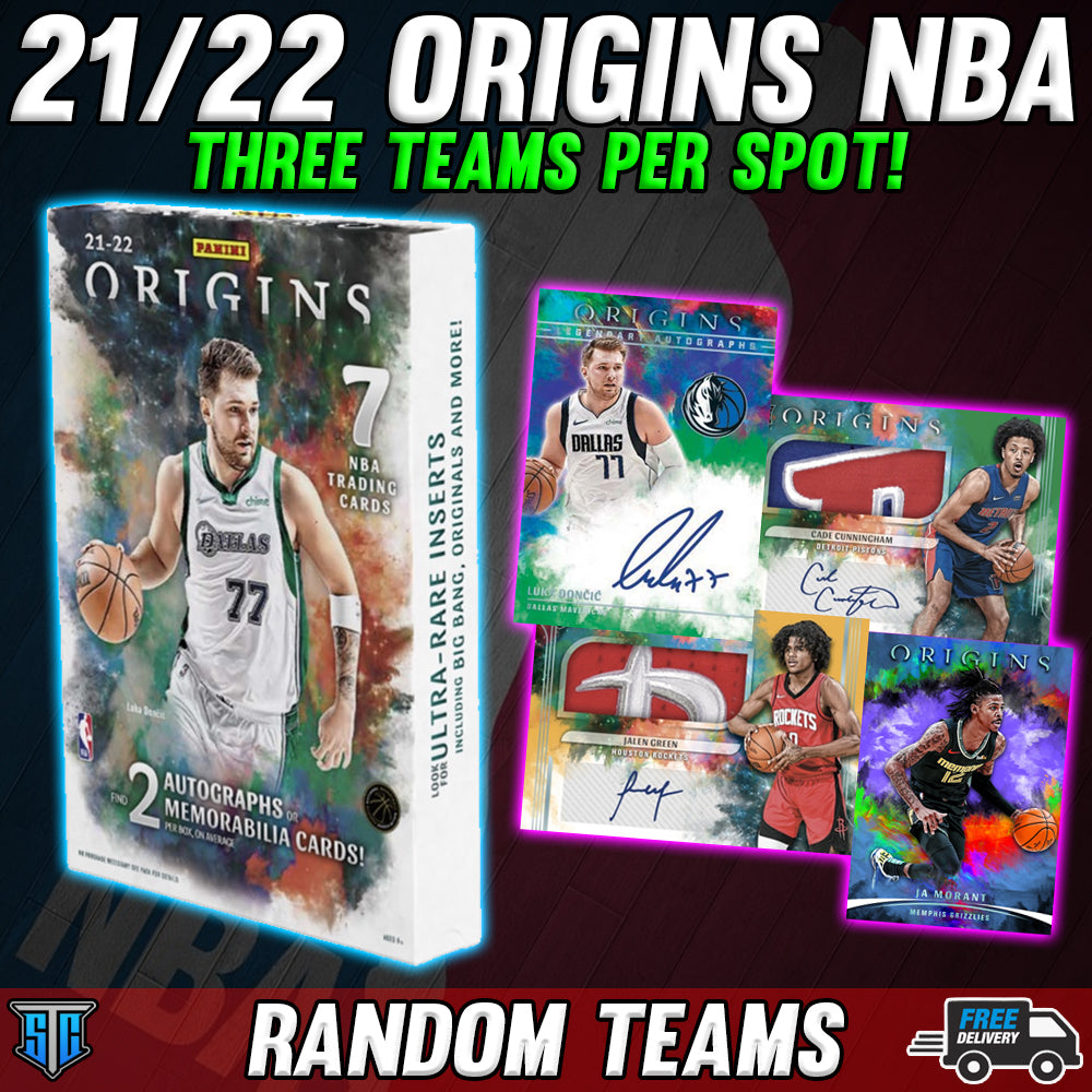 Break 2089 - NBA - 21/22 Origins Hobby - THREE TEAMS PER SPOT