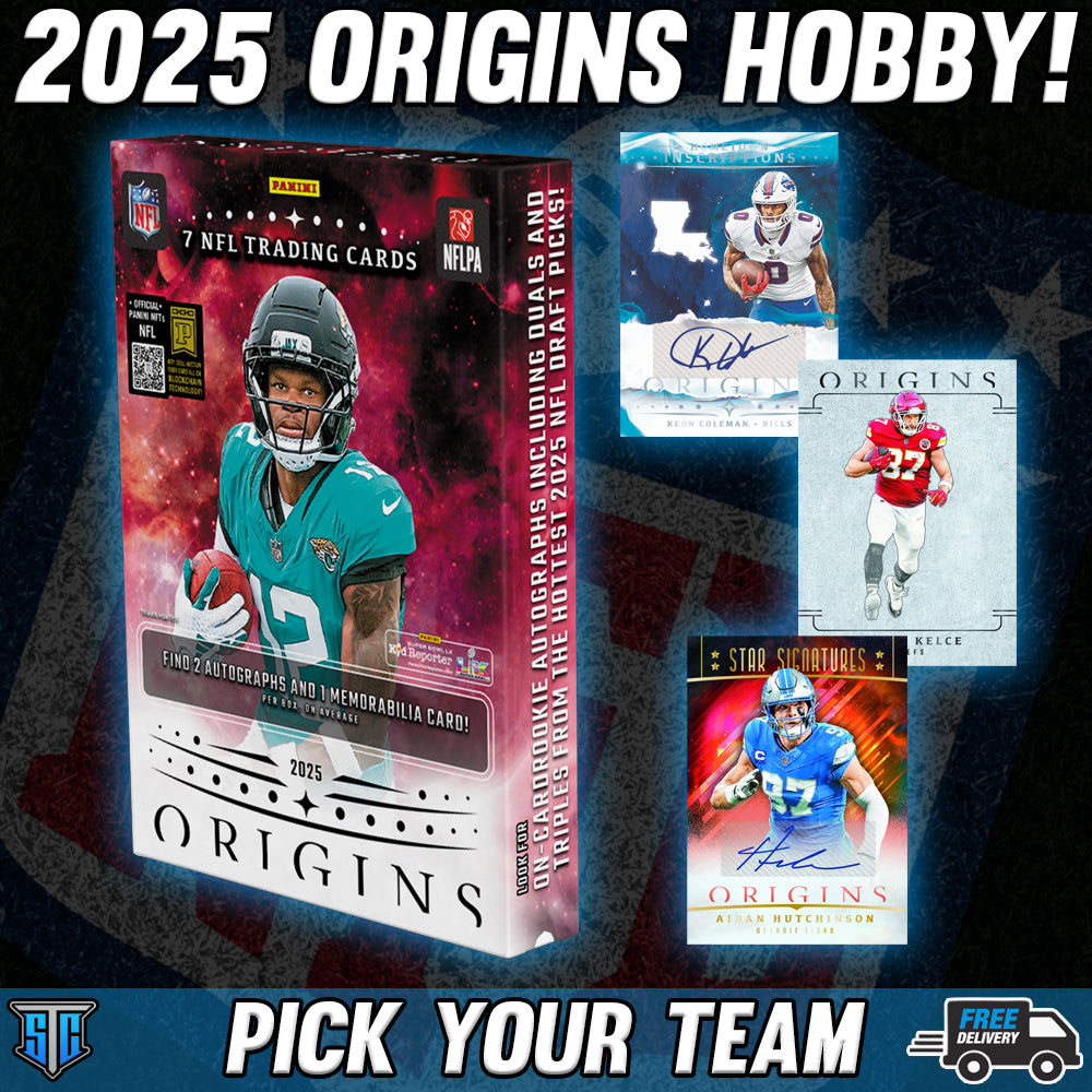 Break 1223 - NFL - Origins Hobby - PICK YOUR TEAM – Stomp Trading Cards