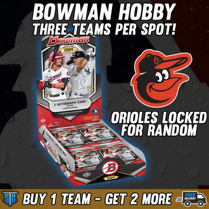 Break 376 - MLB - Bowman Hobby 10 Spotter - Pick 1 Team & Get 2 Free!