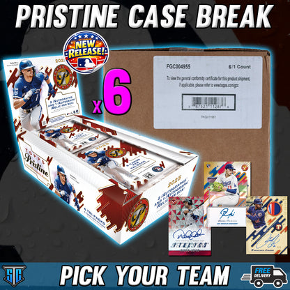 Break 1424 - MLB - Topps Pristine FULL CASE - PICK YOUR TEAM - PRESALE