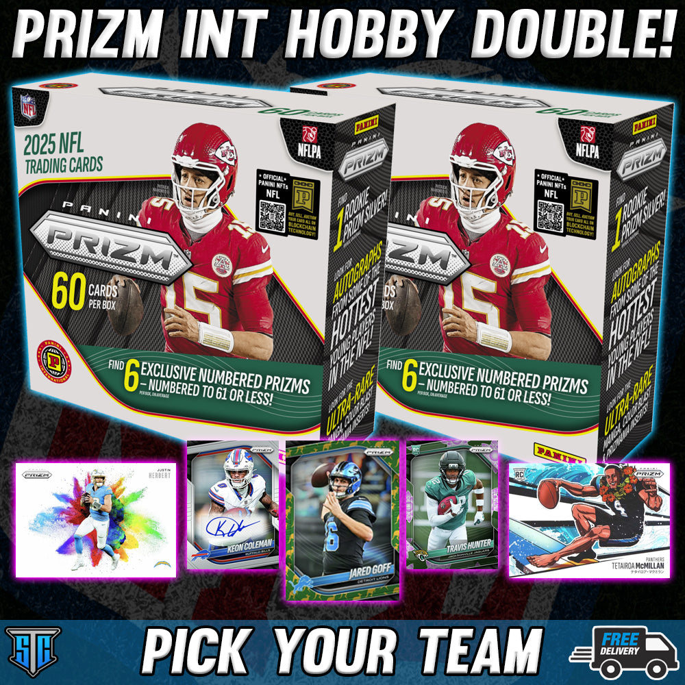 Break 1502 - NFL - Prizm Int. Hobby Double! - PICK YOUR TEAM