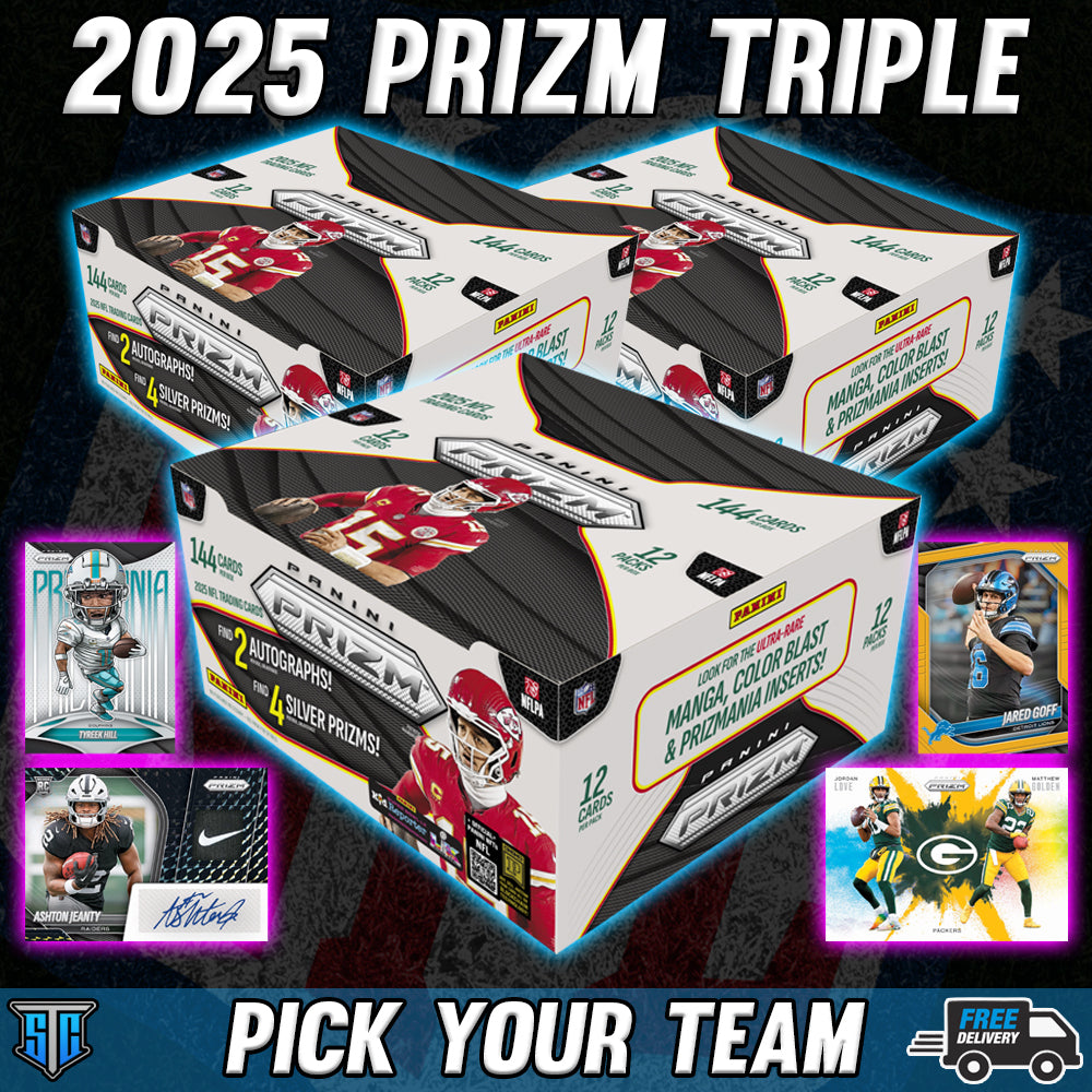 Break 1393 - NFL - Prizm Hobby Triple - PICK YOUR TEAM