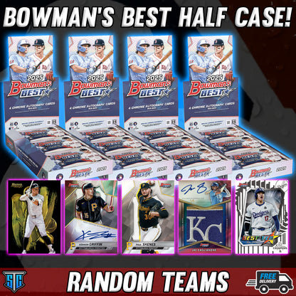 Break 1520 - MLB - NEW RELEASE 2025 Bowman's Best Half Case! - RANDOM TEAMS