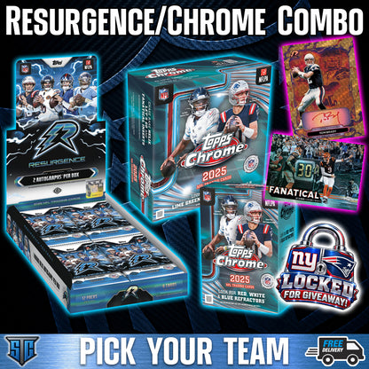 Break 2148 - NFL - Resurgence/Chrome Combo - PICK YOUR TEAM