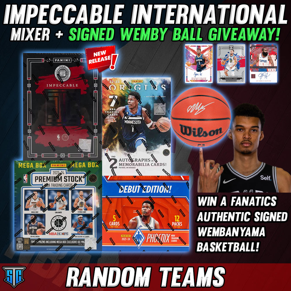 Break 036 - NBA - Impeccable International Mixer + Signed Wemby Ball Giveaway!