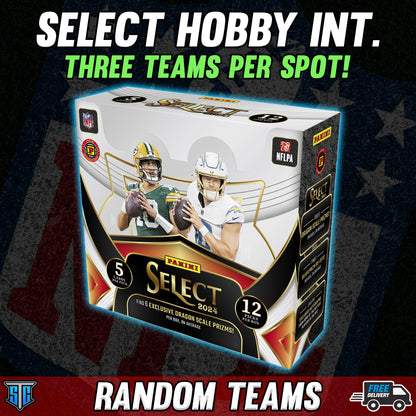 Break 752 - NFL - 10 Spotter Select Int. Hobby - THREE TEAMS PER SPOT!