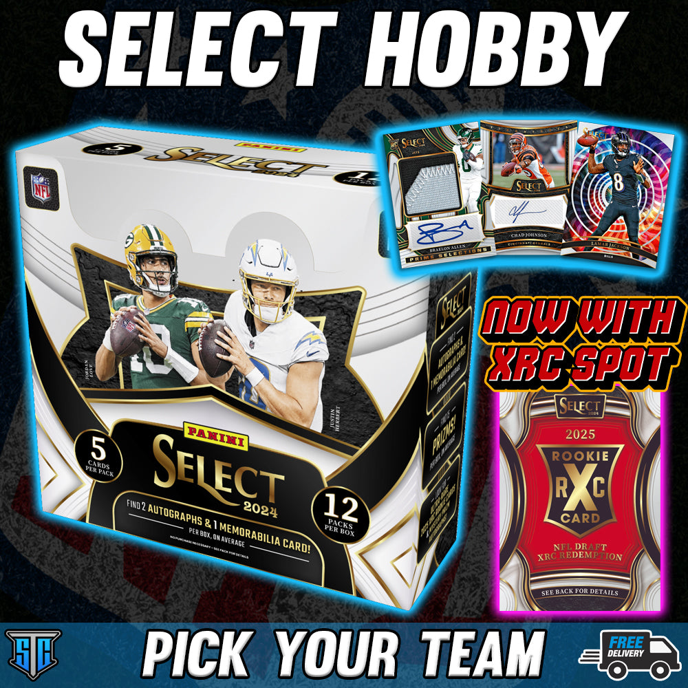 Break 705 NFL Select Hobby PICK YOUR TEAM Stomp Trading Cards