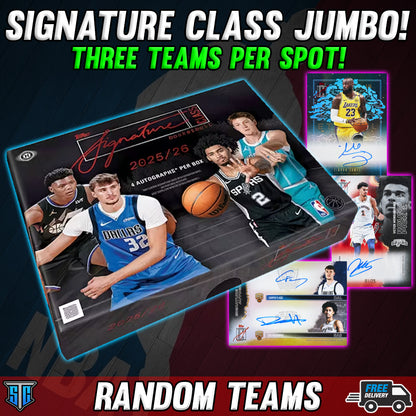Break 1767 - NBA - Signature Class Jumbo - THREE TEAMS PER SPOT