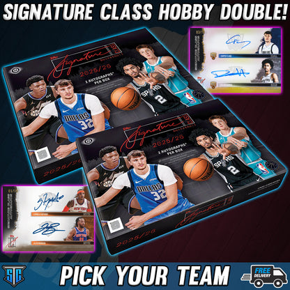 Break 1766 - NBA - Signature Class Hobby Double - PICK YOUR TEAM