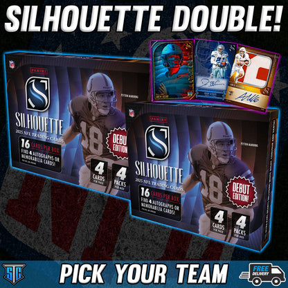 Break 1594 - NFL - Silhouette Double - PICK YOUR TEAM