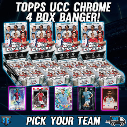 Break 1698 - SOCCER - 2025-26 Topps Chrome UEFA Club Comps 4 Boxer - PICK YOUR TEAM/PLAYER