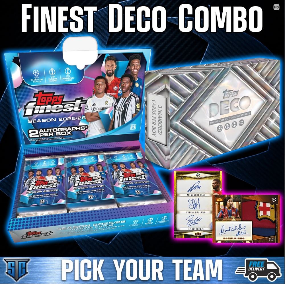 Break 2119 - SOCCER - 2025-26 Finest/Deco Combo - PICK YOUR TEAM