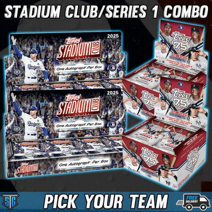 Break 1531 - MLB - Stadium Club/Series 1 Combo - PICK YOUR TEAM