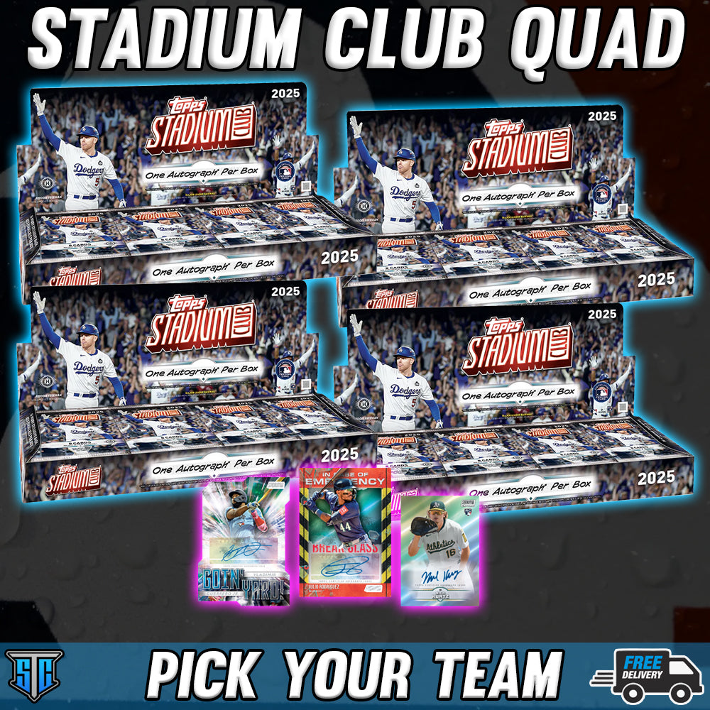 Break 1769 - MLB - 2025 Topps Stadium Club Four Box Hobby! - PICK YOUR TEAM