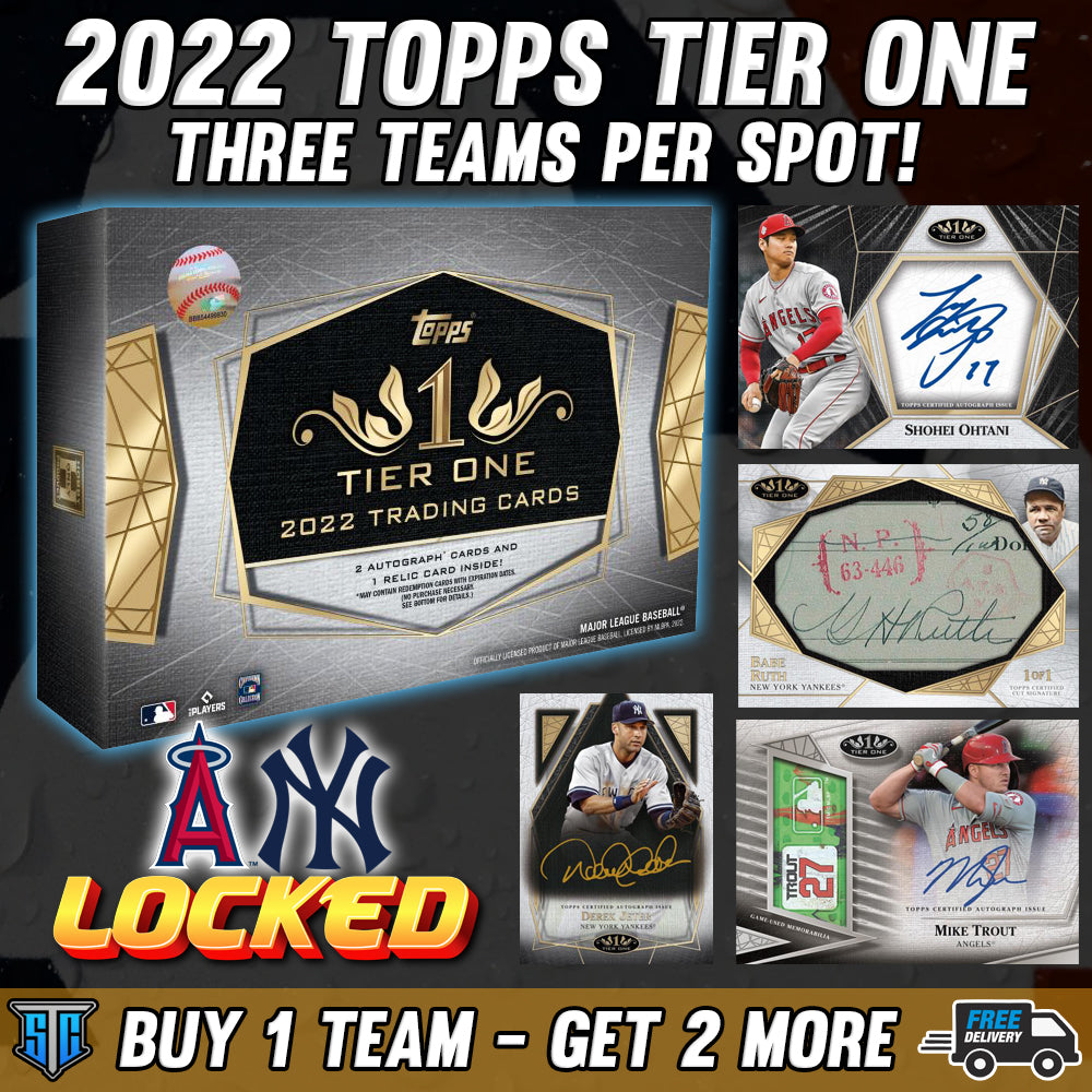 Break 408 - MLB - 2022 Topps Tier One - Buy 1 Get 2 Free PYT!