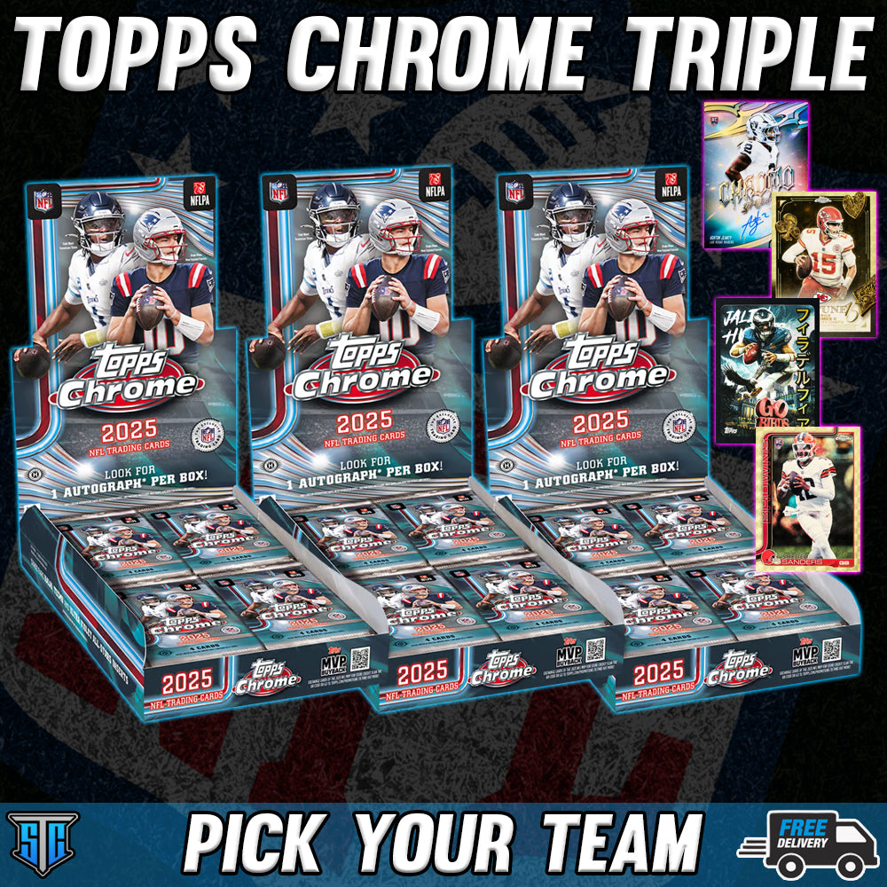 Break 1625 - NFL - 2025 Topps Chrome Triple - PICK YOUR TEAM