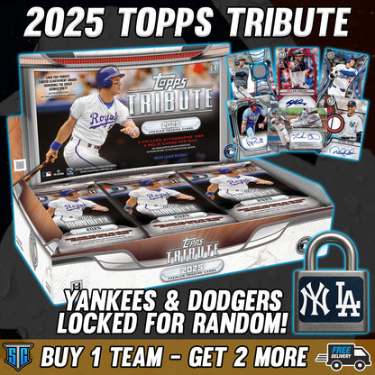 Break 515 - MLB - 2025 Topps Tribute 10 Spotter - Pick 1 Team & Get 2 Free!