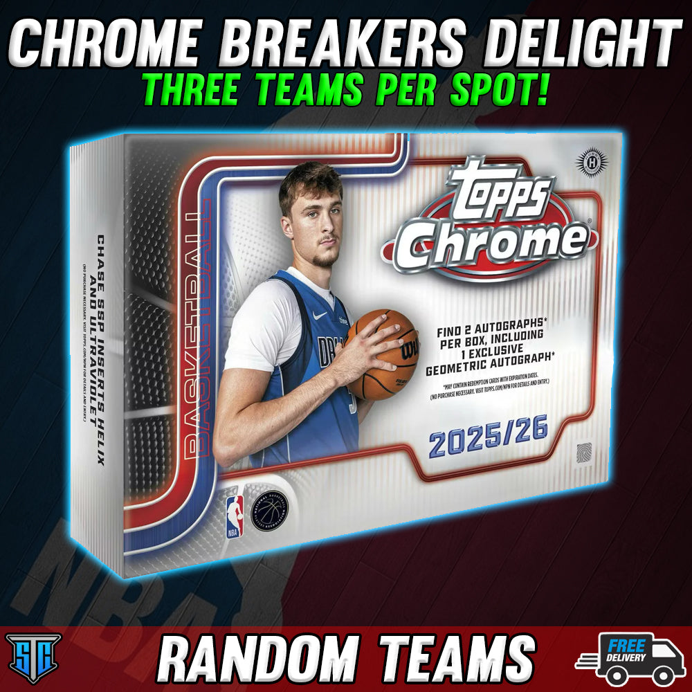 Break 1273 - NBA - Topps Chrome BREAKERS - Three Teams Per Spot!