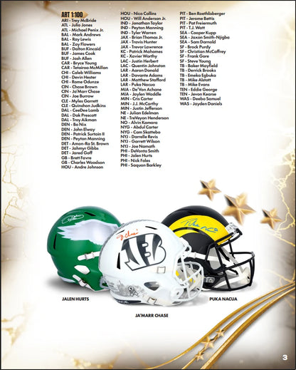 Break 2094 - NFL - Under Wraps Signed Helmet - BUY ONE, GET TWO FREE!