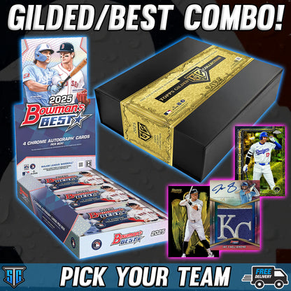 Break 1874 - MLB - Gilded/Bowman's Best Combo - PICK YOUR TEAM