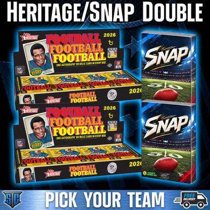 Break 2200 - NFL - Heritage/Snap Double - PICK YOUR TEAM